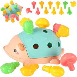 Montessori szenzoros sün kivehető tüskékkel – kék