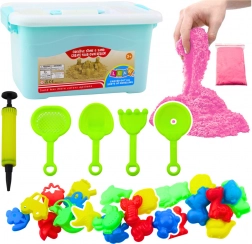 Rózsaszín varázshomok készlet 3 kg tartozékokkal