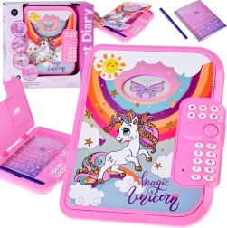 Interaktív kódolt titkos napló 2 az 1-ben varázslatos unikornissal