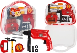 Gyermek szerszámkészlet bőröndben fúróval és csavarokkal