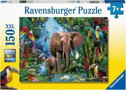 Ravensburger puzzle Elefántok az oázisban 150 darab
