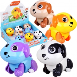 Felhúzható kutyus – mozgó farok és szemek, járó játék gyerekeknek