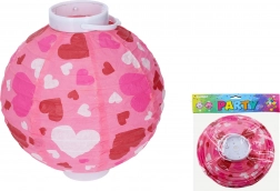 20 cm-es lámpion gömb elemmel, szívecskés motívummal