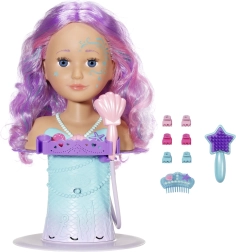 BABY born nővérke fésülhető fej – tengeri sellő zuhannyal