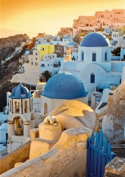 Puzzle TREFL Premium Plus Photo Odyssey: Oia, Santorini 1000 darabos