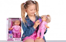 NATALIA Čistotka beszélő baba 33 cm