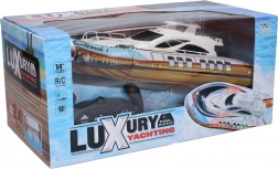 Felfújható RC távirányítós jacht hajó 37 cm