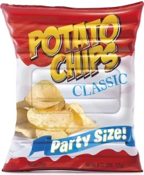 Felfújható matrac csipszes tasak alakban