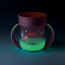 NUK Mini Magic Cup Night gyerek bögre 160 ml, rózsaszín