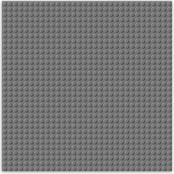 Brixies építő alátét sötétszürke 25,5 x 25,5 cm