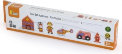 Viga Fa Játékkészlet Tűzoltóállomás