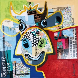 Négyzet alakú kirakó Pöttyös tehén 1000 darab