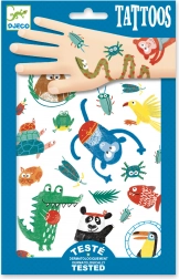 Ideiglenes tetoválások dzsungelállatok motívummal – DJECO