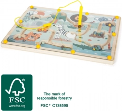 Small foot Safari mágneses útvesztő