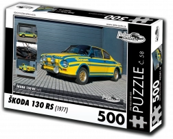retro-autók puzzle škoda 130 rs 500 darab