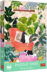 TREFL Premium Plus puzzle 1000 darab – The Art of Colour: Édes otthon