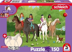 Schmidt puzzle Schleich kirándulás a természetbe 150 darab + figura