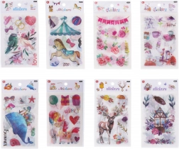 papír matricák vegyes motívumokkal, 18,5 × 10 cm, 6 lap