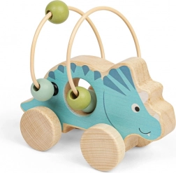 Triceratops kerekeken gyöngylabirintussal