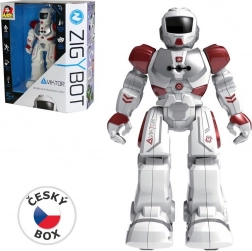 Interaktív robot Viktor 27 cm, 21 funkció, piros