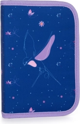 OXY GO Virágok iskolai tolltartó, 1 szint, 2 belső fül