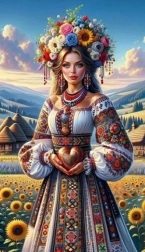 Gyémántfestés – lány napraforgókkal 30 × 40 cm