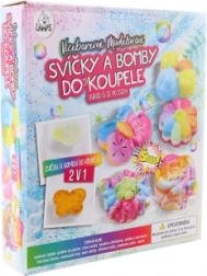 Gyertyakészlet és fürdőbombák készítése