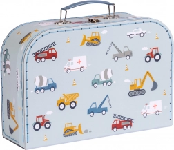 A Little Lovely Company két darabos karton bőrönd szett gyerekeknek erdei állatok motívummal – Járművek