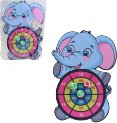 Elefánt célpont labdákkal gyerekeknek