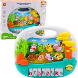 Interaktív oktató zongorácska állatokkal kisgyermekeknek