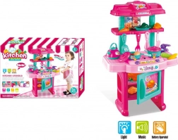 Gyerek konyha fénnyel és hanggal, 31 darab