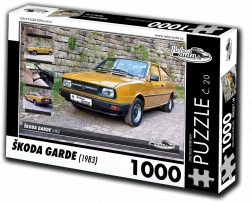 RETRO-AUTA puzzle Škoda Garde 1000 darab