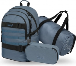 Skate Dust Blue iskolatáskakészlet: hátizsák, tolltartó, sporttáska