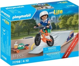 Playmobil ajándékszett gördeszkás rámpával