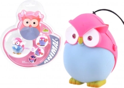 Színes baglyos kulcstartó fénnyel és hanggal