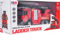 RC tűzoltóautó kihúzható létrával és vízpermettel, 2,4 GHz