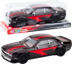 Mechanikus meghajtású sportautó fekete-piros