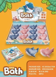 Felhúzható fürdőcápa 11 cm