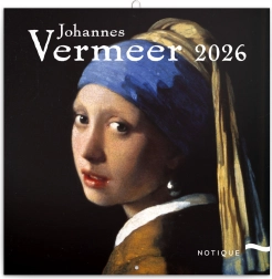 Jegyzetfüzet naptár Johannes Vermeer 2026