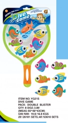 Búvár halak merítőhálóval