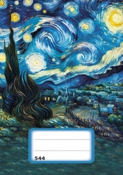 Vonalas füzet A5 Csillagos éj - 40 lap