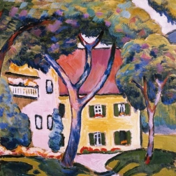 Négyzet alakú Q Art puzzle: Staudacher háza Tegernseeben – 66 darab