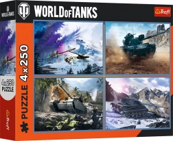 Trefl puzzle World of Tanks nagy csata 4×250 darab
