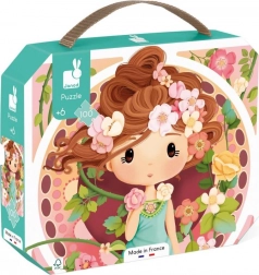 Puzzle bőröndben, Mucha által inspirálva, 100 darabos