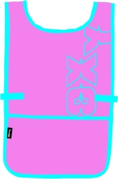 Oxy Pink alkotó poncsó-kötény