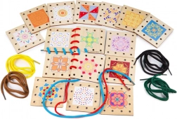 Bigjigs Toys fűzős fa képek