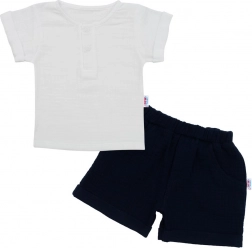 Újszülött muszlin szett New Baby Summer Nature sötétkék 56 (0–3 hó)