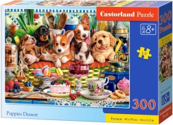 300 darabos puzzle – kiskutyák desszerttel