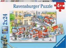 RAVENSBURGER Puzzle Hősök akcióban 2x24 darab