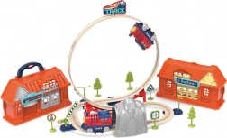 Vonatpálya bőröndben – 142 darab